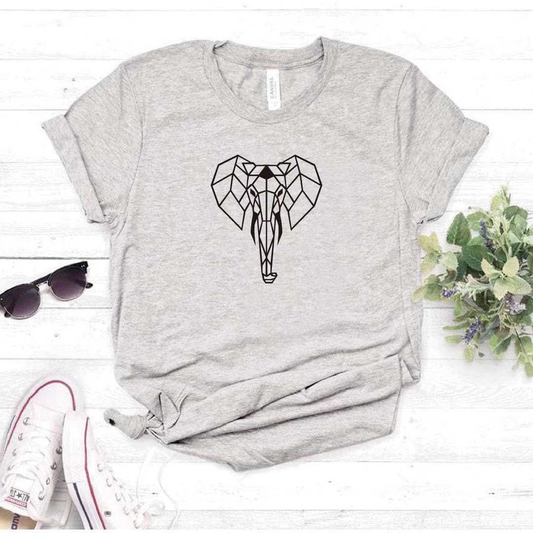 Camiseta estampada tipo T- shirt ELEFANTE LÍNEAS — foto 1