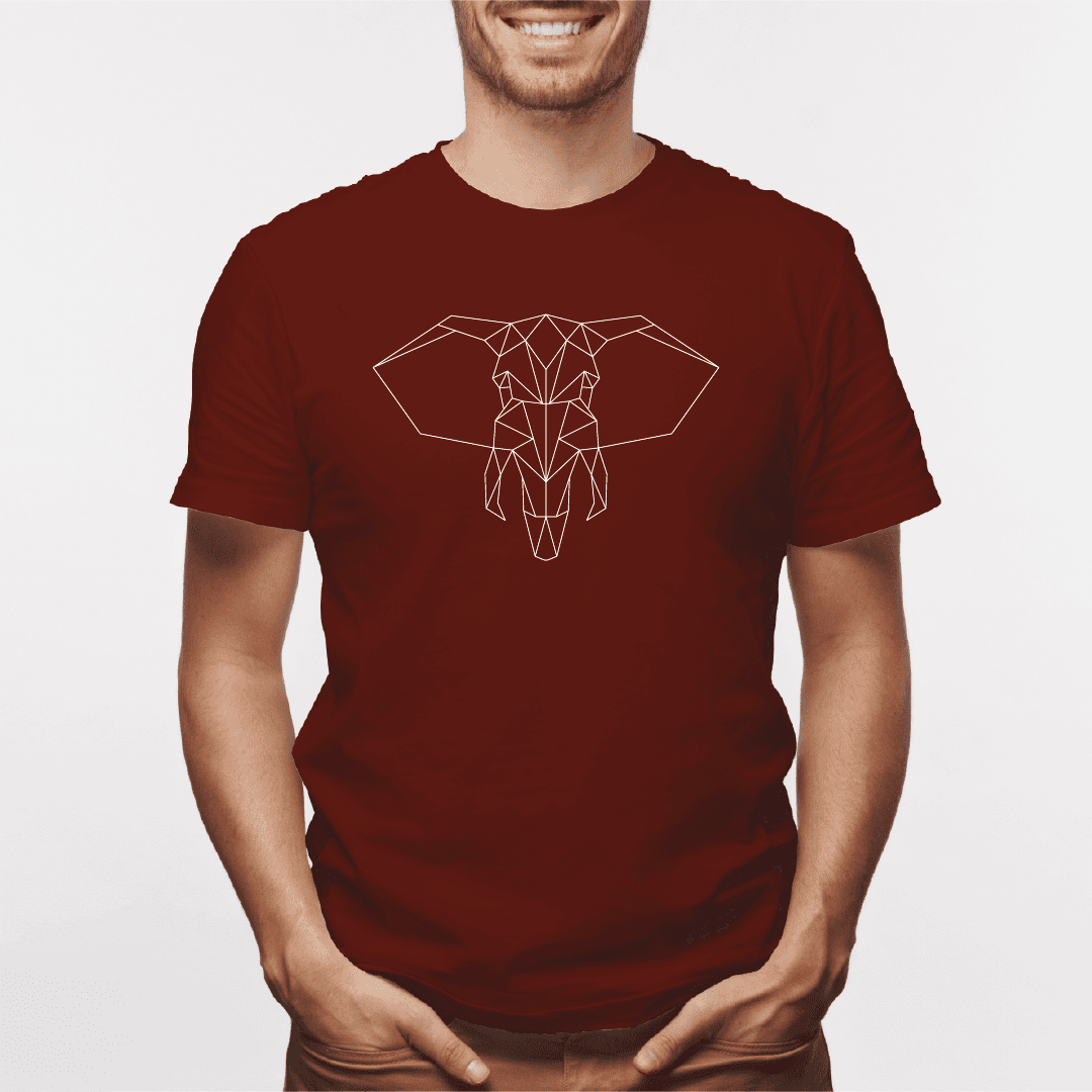 Camisa estampada para hombre  tipo T-shirt Elefante Geometrico (2) — foto 5