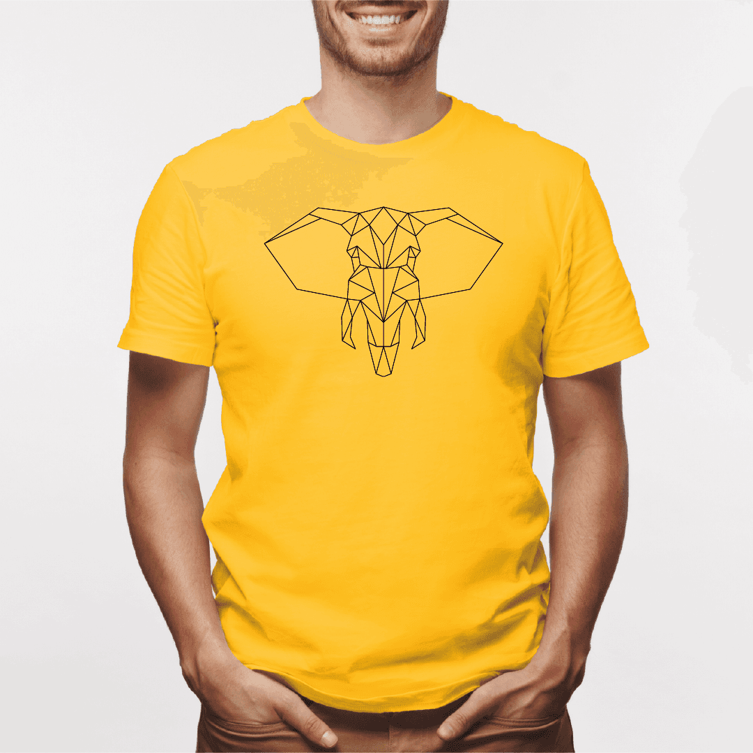 Camisa estampada para hombre  tipo T-shirt Elefante Geometrico (2) — foto 1