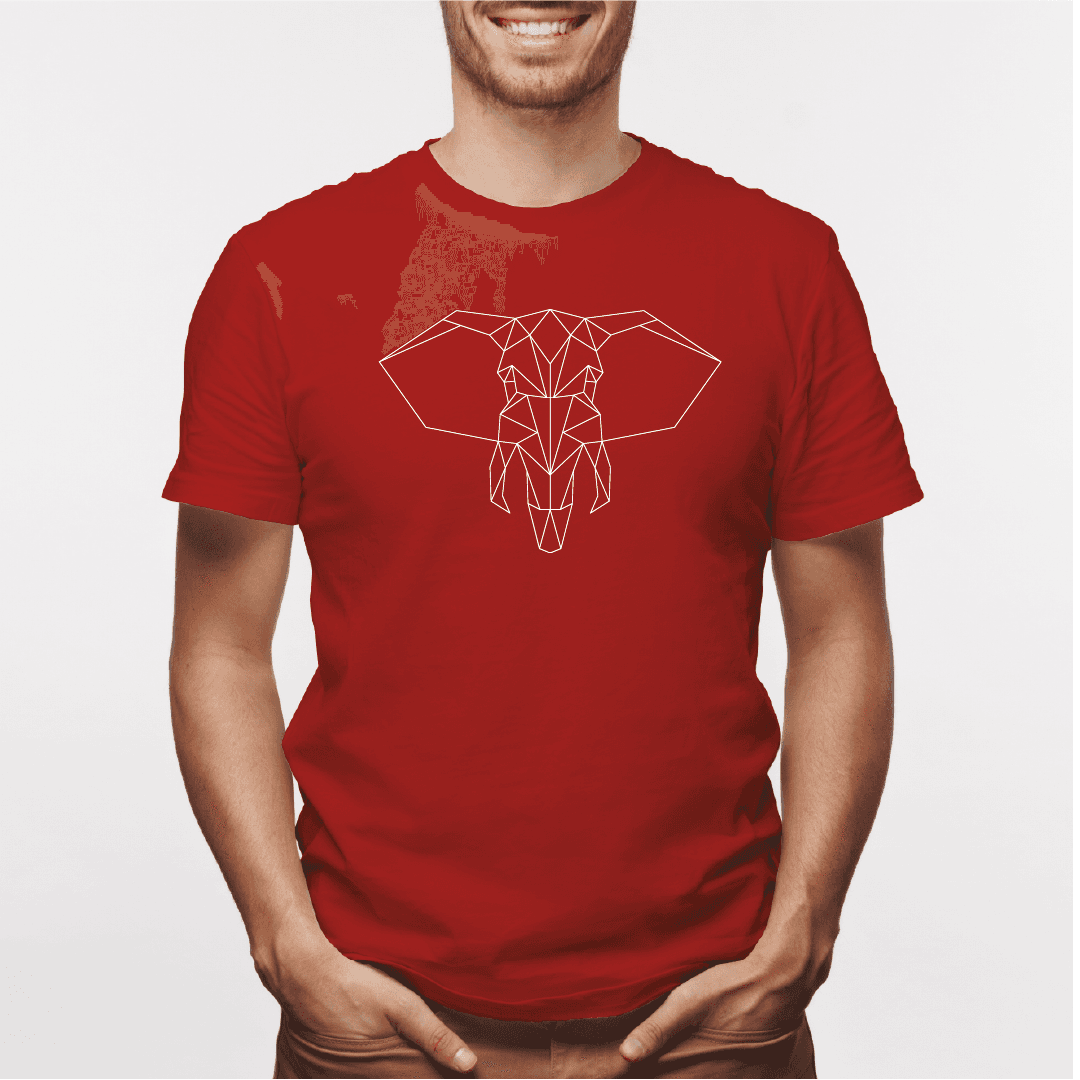 Camisa estampada para hombre  tipo T-shirt Elefante Geometrico (2) — foto 2