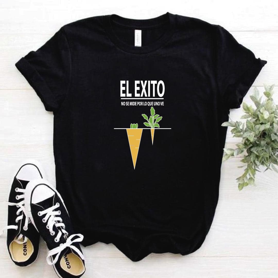 Camisa estampada  tipo T-shirt EL EXITO NO SE MIDE POR LO QUE VES — foto 2