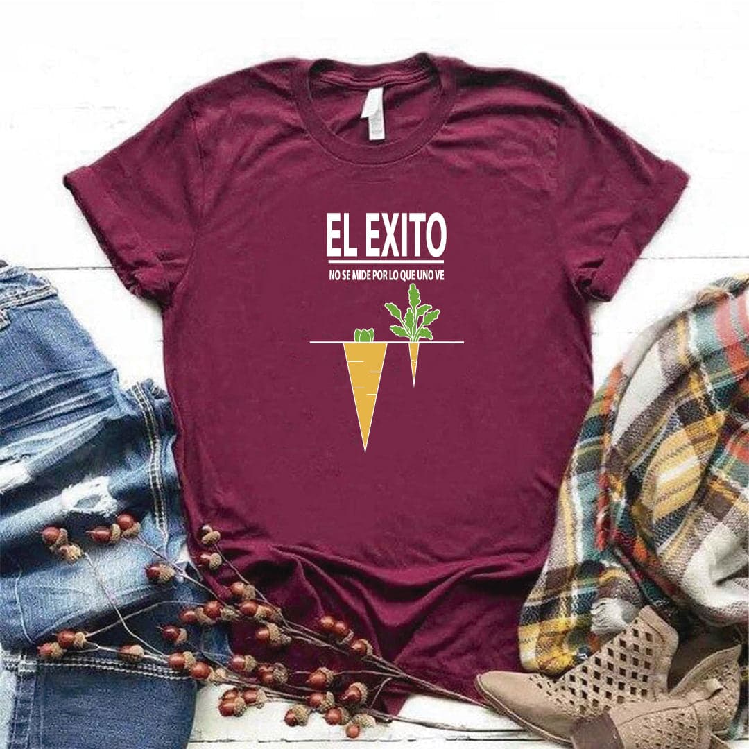 Camisa estampada  tipo T-shirt EL EXITO NO SE MIDE POR LO QUE VES — foto 3
