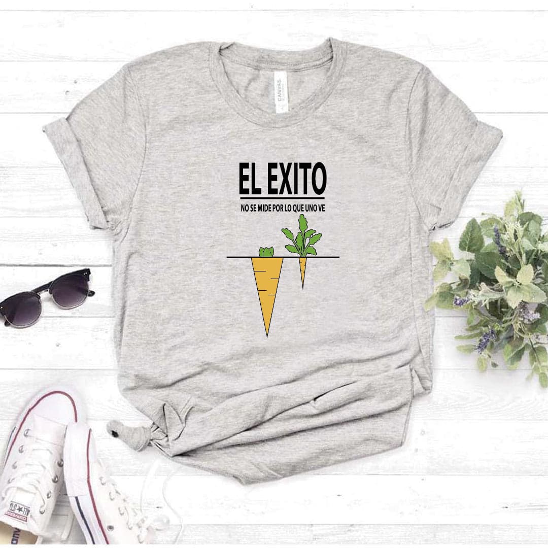 Camisa estampada  tipo T-shirt EL EXITO NO SE MIDE POR LO QUE VES — foto 7