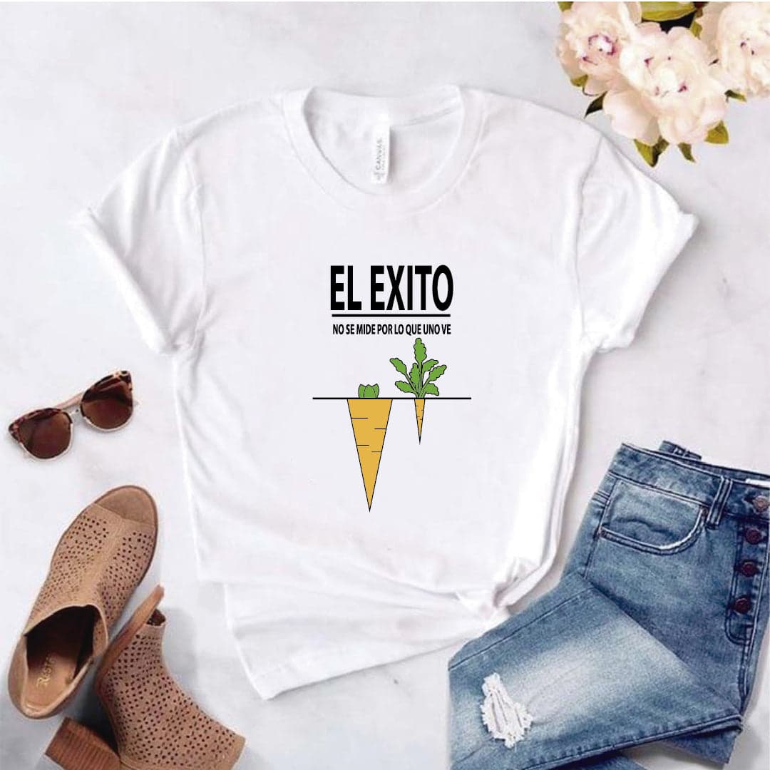 Camisa estampada  tipo T-shirt EL EXITO NO SE MIDE POR LO QUE VES — foto 8