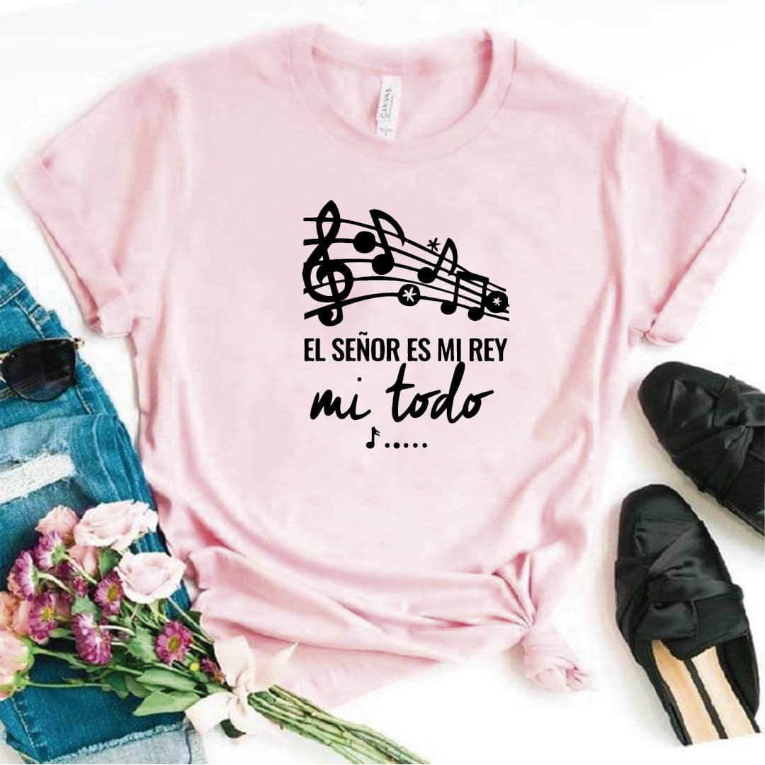 Camisa estampada Cristiana tipo T- shirt El Señor es mi Rey, mi todo (Dios) — foto 7