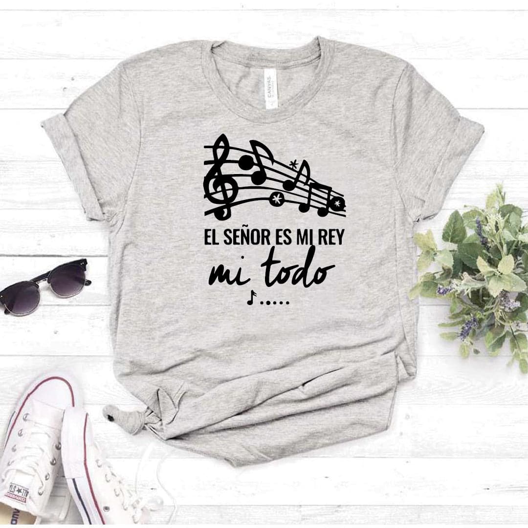 Camisa estampada Cristiana tipo T- shirt El Señor es mi Rey, mi todo (Dios) — foto 8