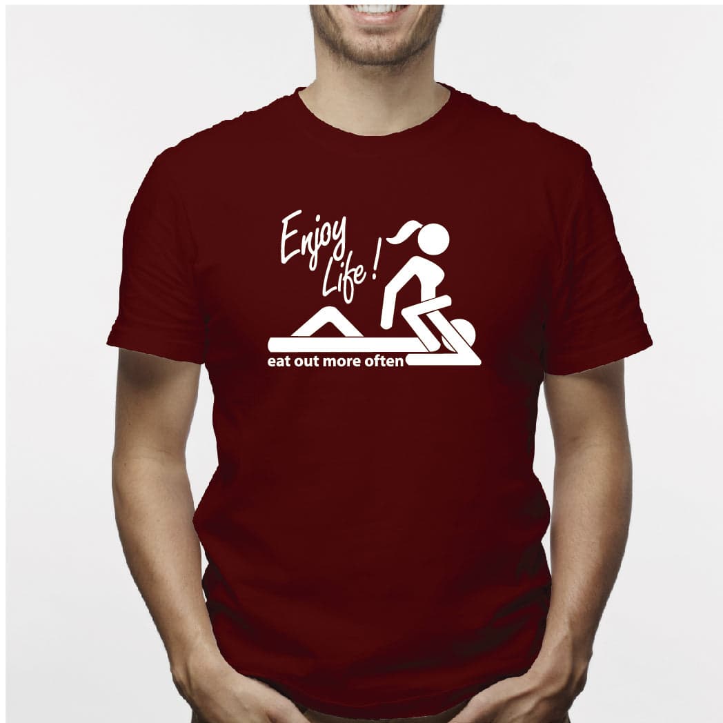 Camisa estampada para hombre tipo T-shirt Enjoy life — foto 3