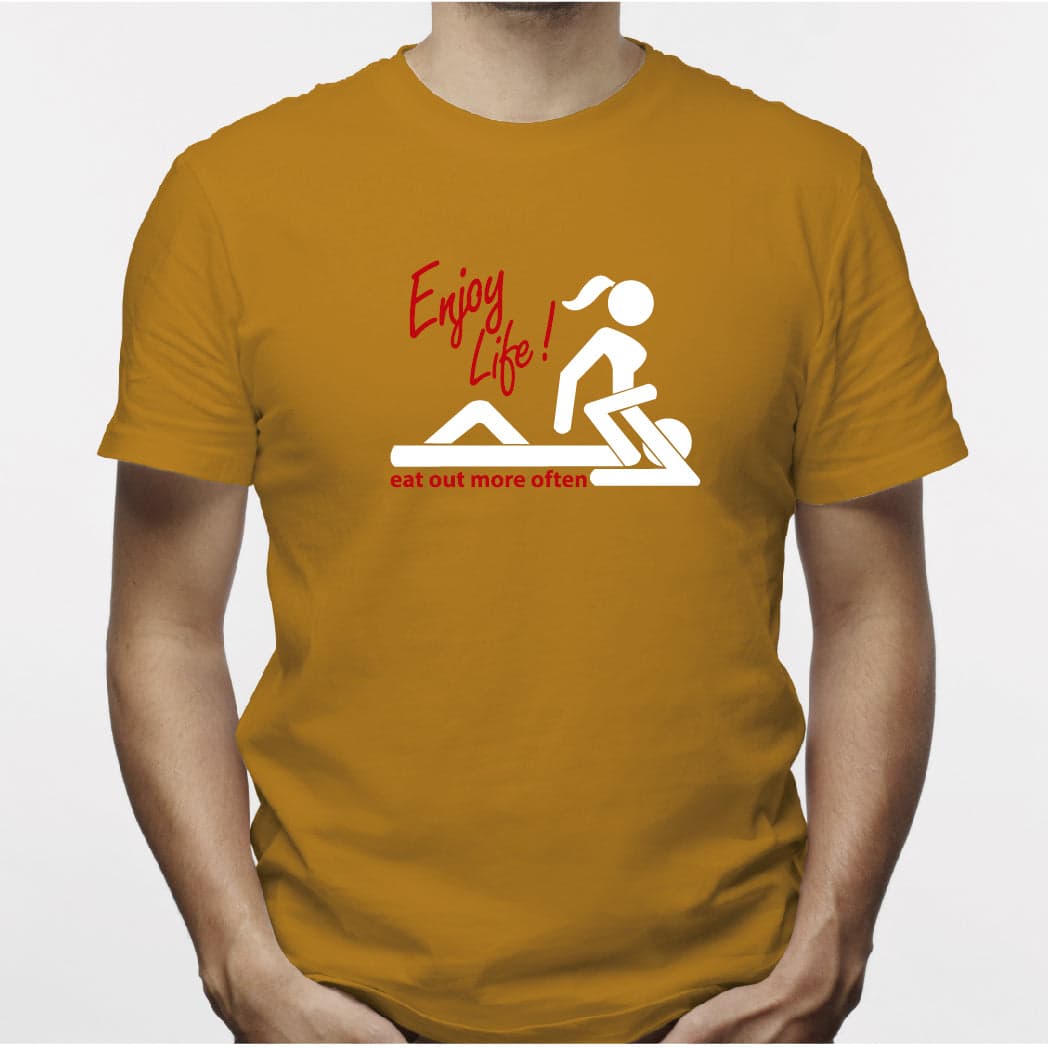 Camisa estampada para hombre tipo T-shirt Enjoy life — foto 4