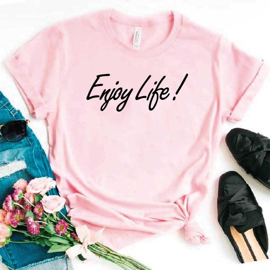 Camiseta estampada tipo T-shirt  Enjoy Life! — foto 8