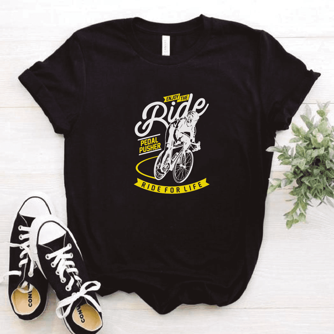 Camiseta estampada  tipo T-shirt ENJOY THE RIDE (CICLISTAS) (DAMA) — foto 3