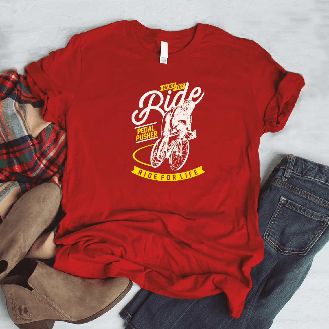 Camiseta estampada  tipo T-shirt ENJOY THE RIDE (CICLISTAS) (DAMA) — foto 5