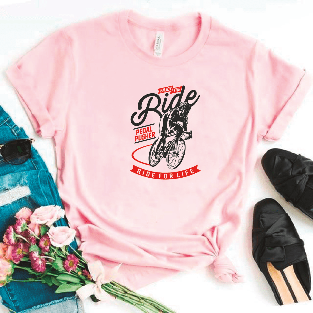 Camiseta estampada  tipo T-shirt ENJOY THE RIDE (CICLISTAS) (DAMA) — foto 6