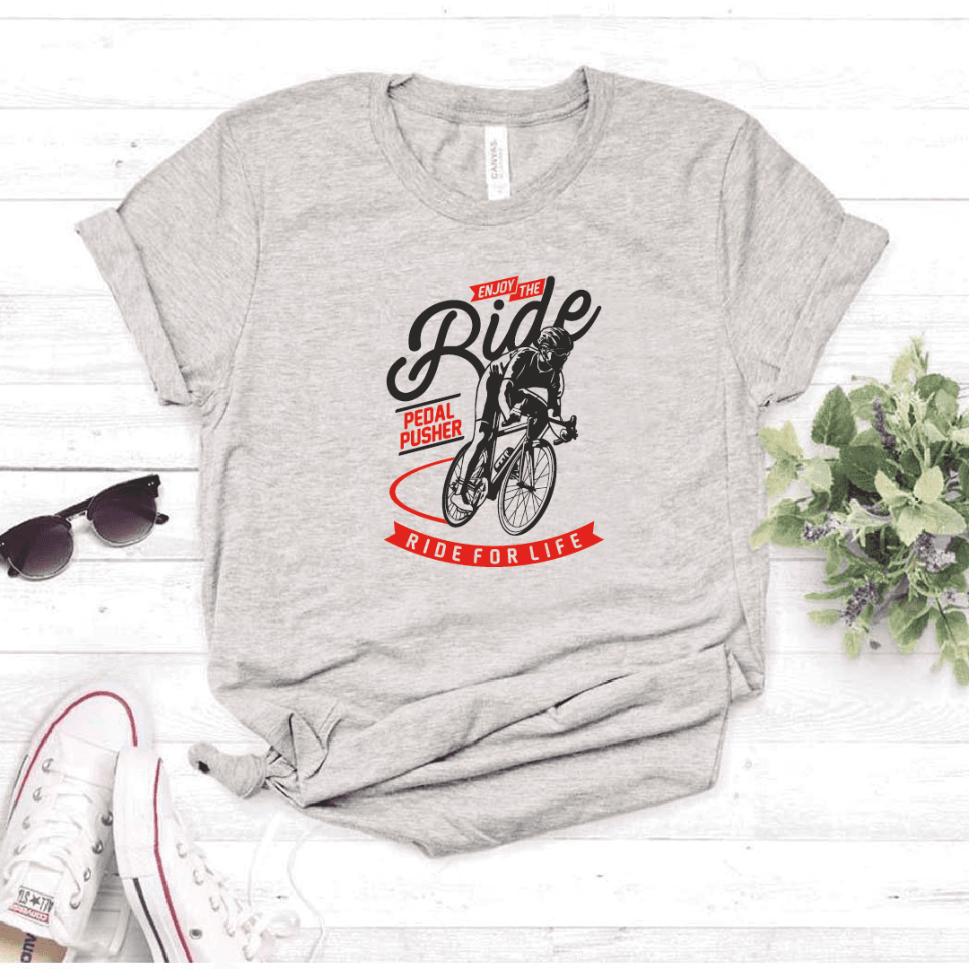 Camiseta estampada  tipo T-shirt ENJOY THE RIDE (CICLISTAS) (DAMA) — foto 1