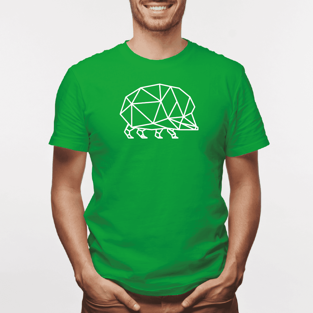 Camisa estampada para hombre  tipo T-shirt Erizo geometrico — foto 7