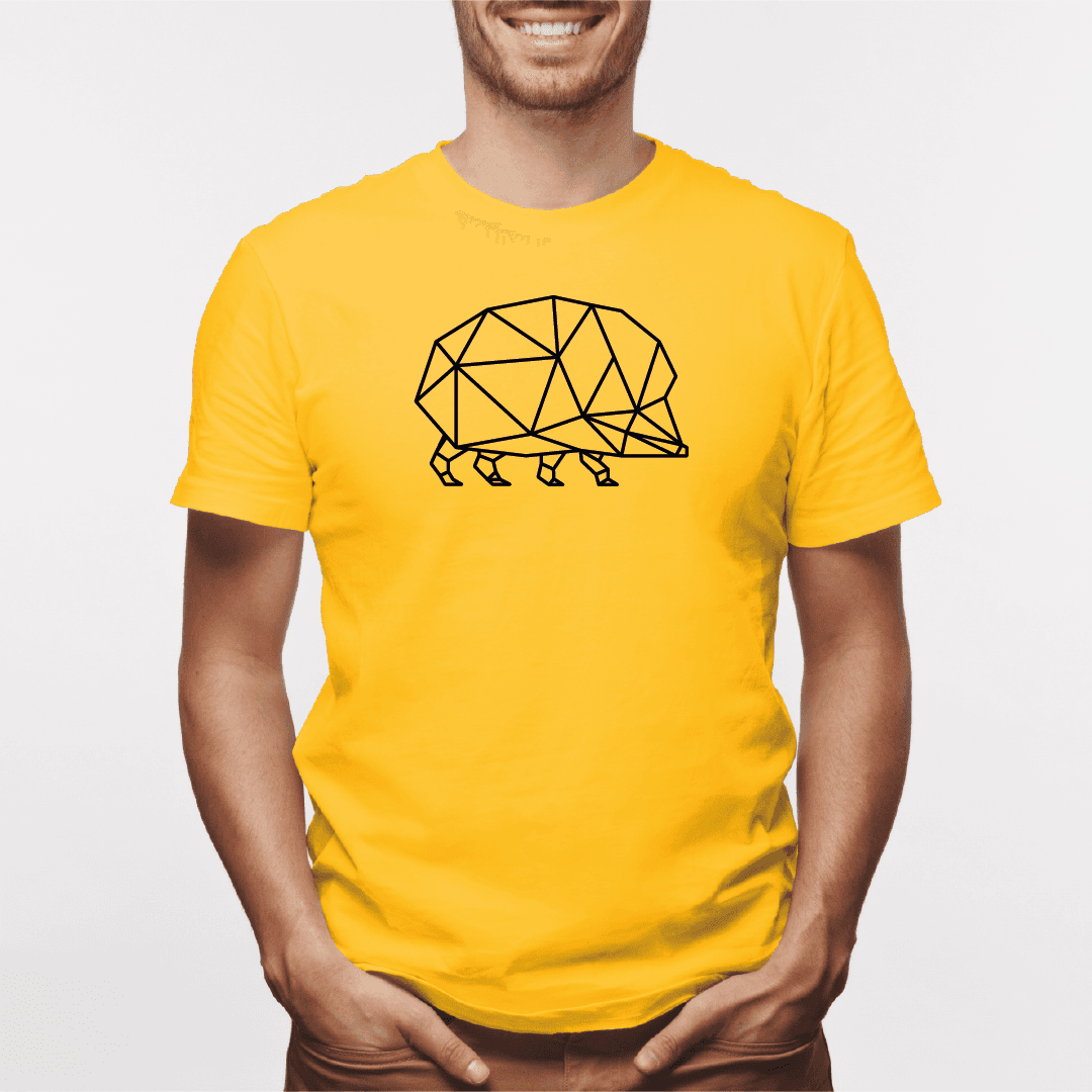 Camisa estampada para hombre  tipo T-shirt Erizo geometrico — foto 1