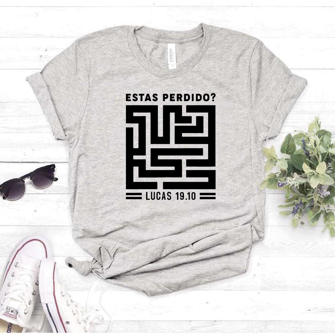 Camisa estampada tipo T- shirt ESTAS PERDIDO LABERINTO — foto 7