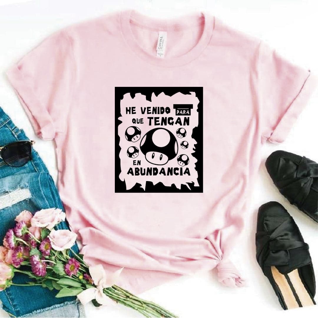 Camisa estampada tipo T- shirt HE VENIDO A TRAER ABUNDANCIA — foto 6