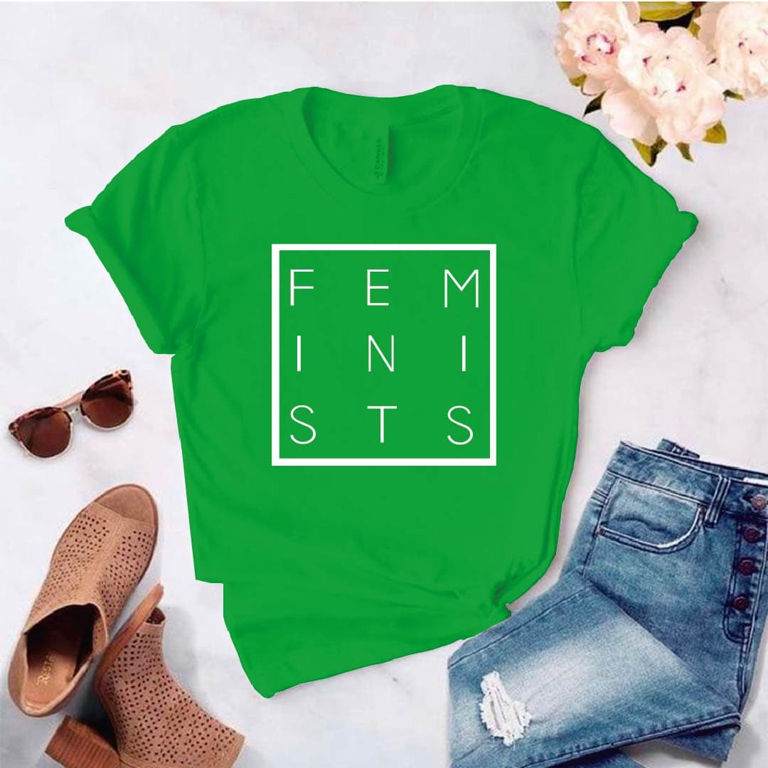 Camiseta estampada tipo T- shirt FEMINIST CUADRADO — foto 7
