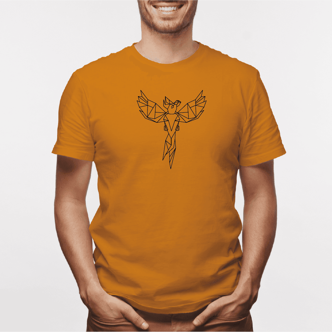 Camisa estampada para hombre  tipo T-shirt Fénix Geométrico — foto 4