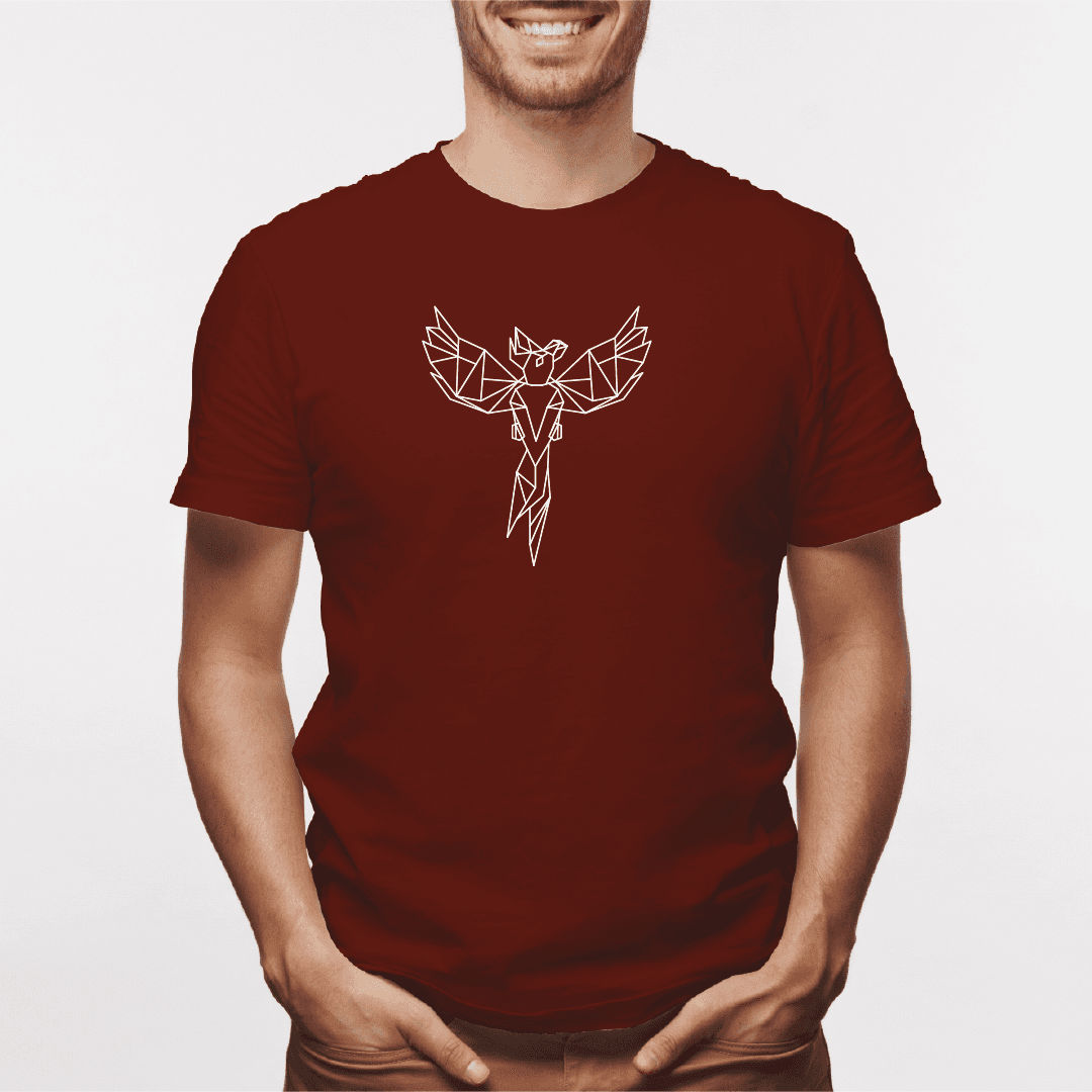 Camisa estampada para hombre  tipo T-shirt Fénix Geométrico — foto 5