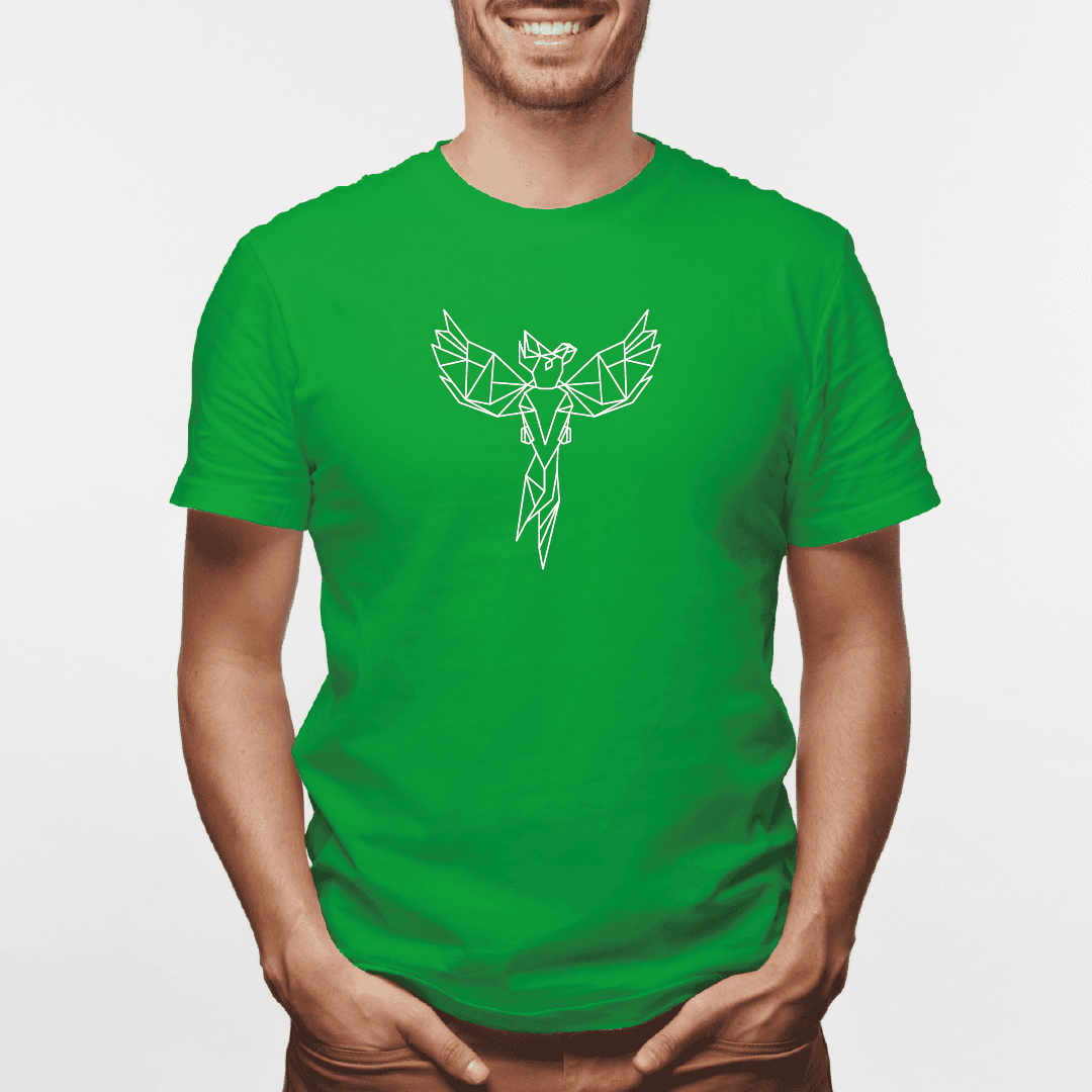 Camisa estampada para hombre  tipo T-shirt Fénix Geométrico — foto 7