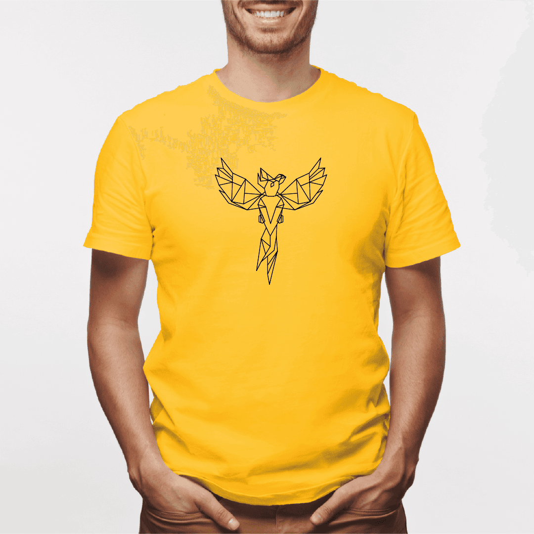 Camisa estampada para hombre  tipo T-shirt Fénix Geométrico — foto 1
