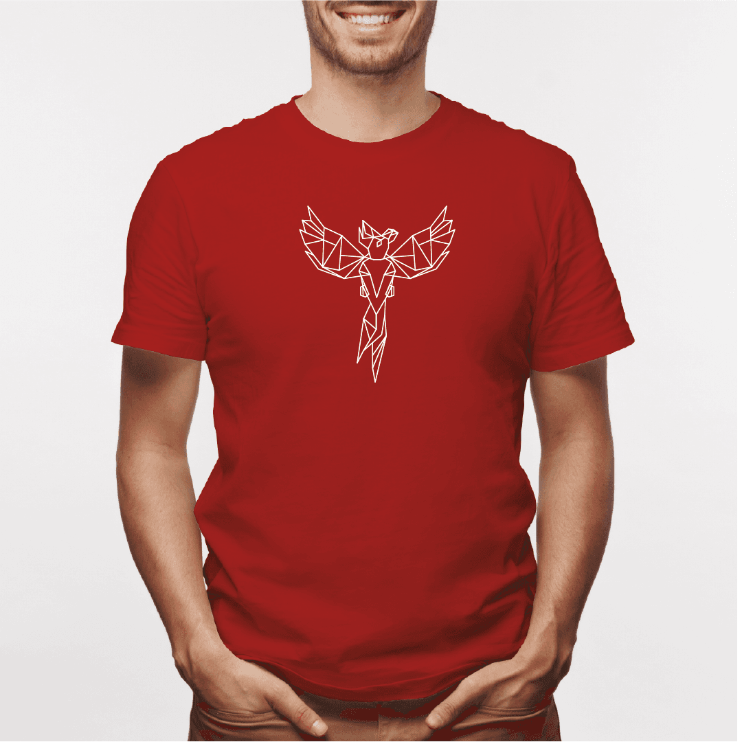 Camisa estampada para hombre  tipo T-shirt Fénix Geométrico — foto 2