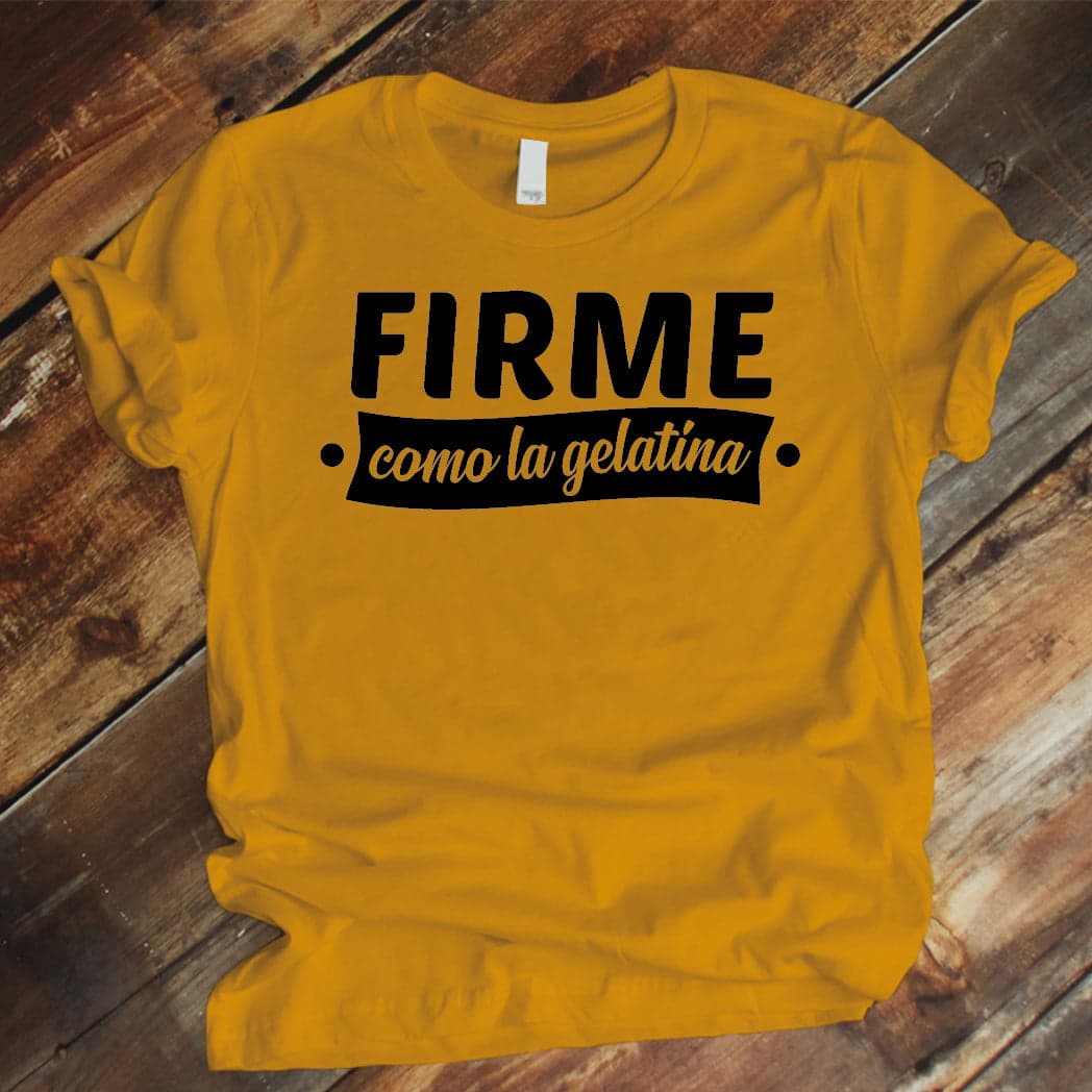 Camiseta Estampada T-shirt  FIRME COMO LA GELATINA — foto 2