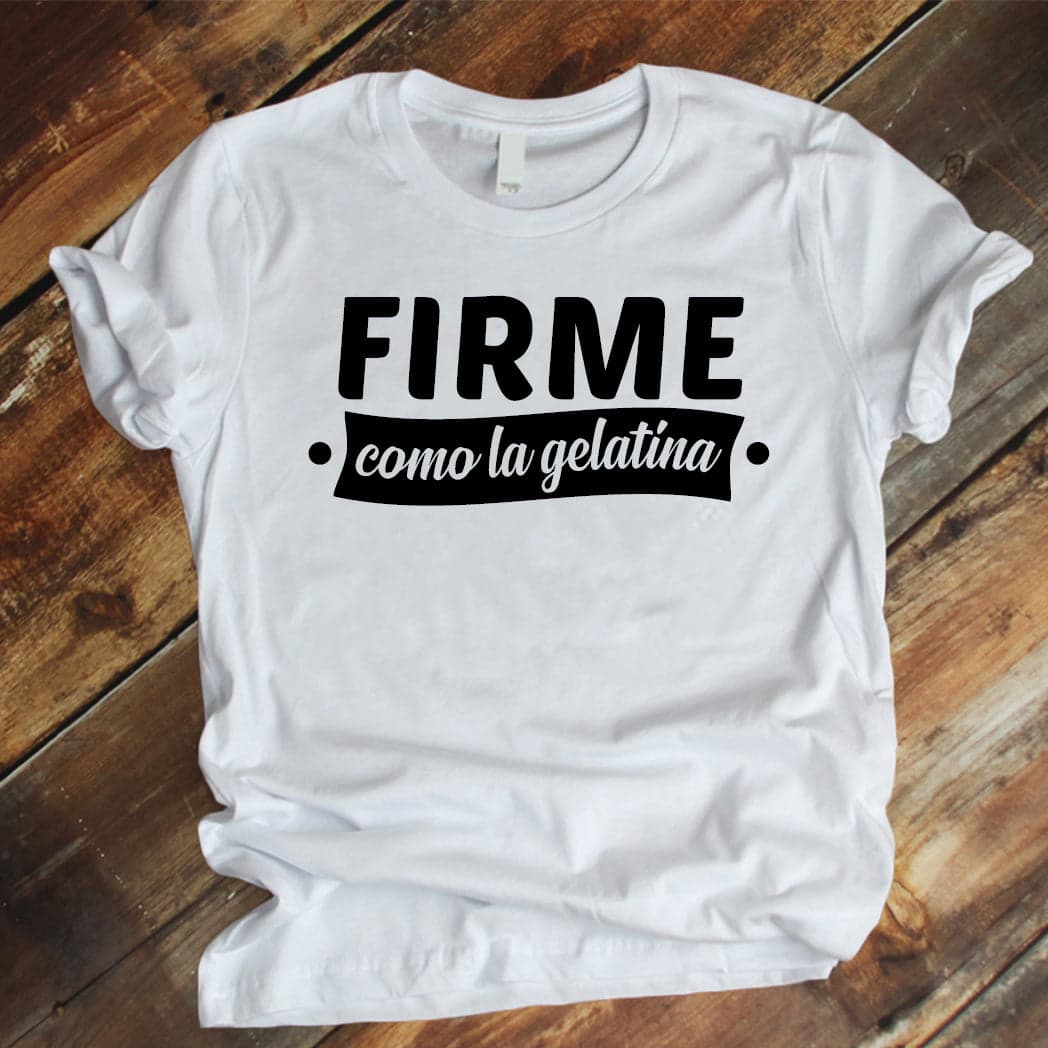 Camiseta Estampada T-shirt  FIRME COMO LA GELATINA — foto 3