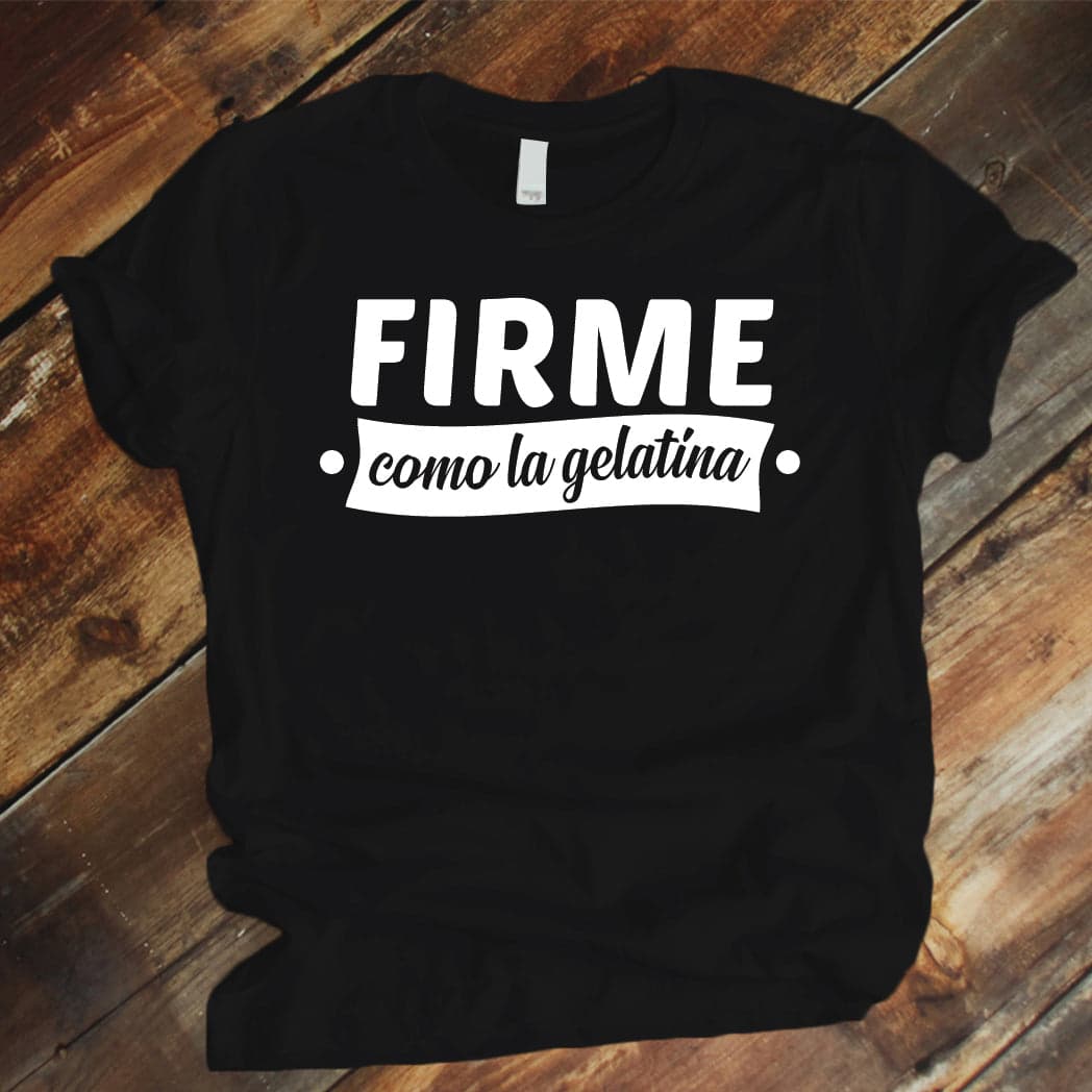 Camiseta Estampada T-shirt  FIRME COMO LA GELATINA — foto 4