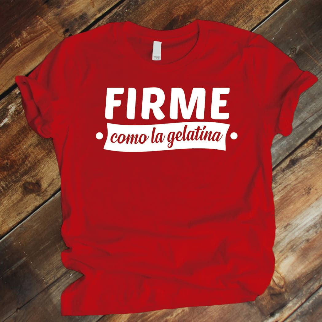 Camiseta Estampada T-shirt  FIRME COMO LA GELATINA — foto 5