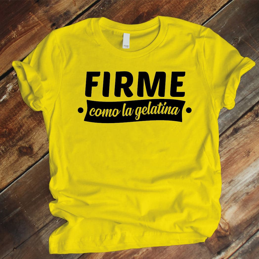 Camiseta Estampada T-shirt  FIRME COMO LA GELATINA — foto 7