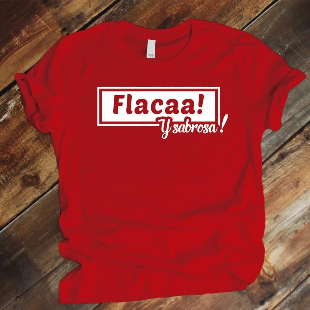 Camiseta Estampada T-shirt  FLACA Y SABROSA — foto 5