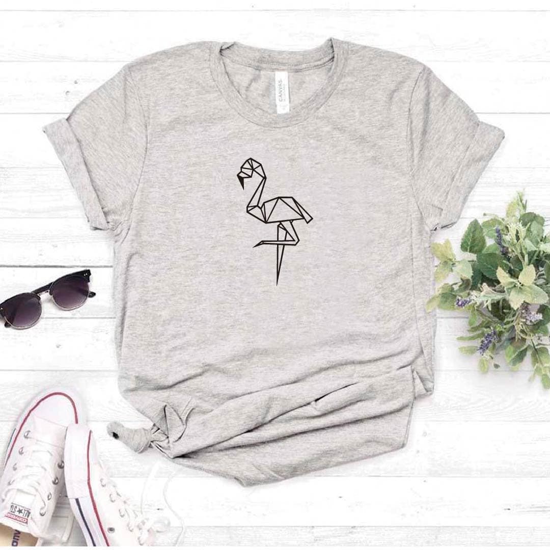 Camiseta estampada tipo T-shirt FLAMINGO (geométrico) — foto 7