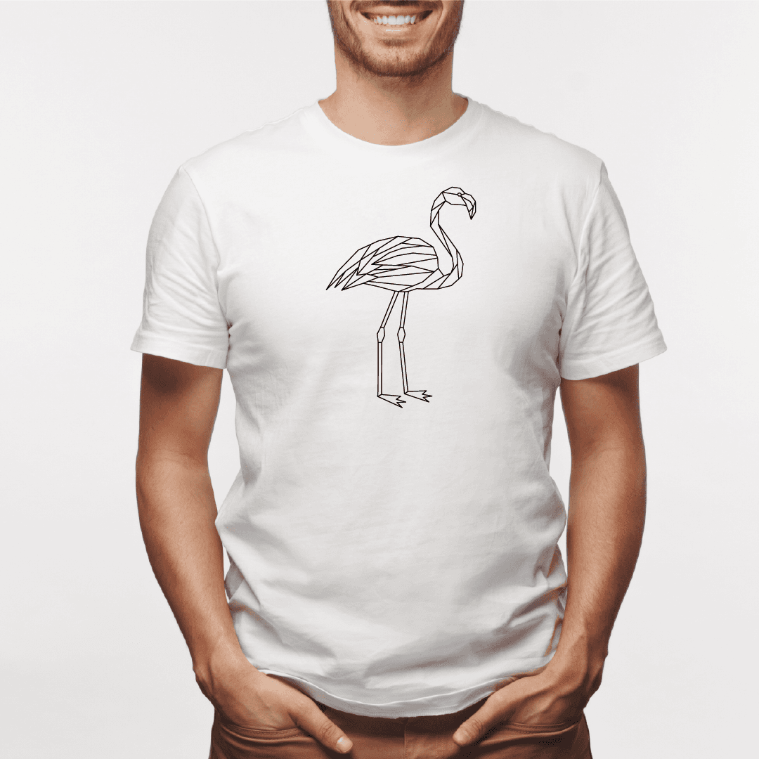 Camisa estampada para hombre  tipo T-shirt Flamingo Geometrico — foto 1
