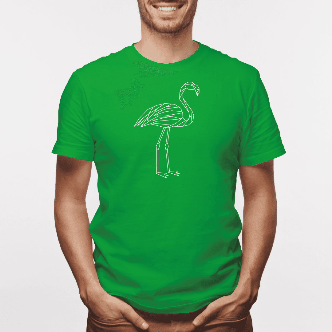 Camisa estampada para hombre  tipo T-shirt Flamingo Geometrico — foto 6