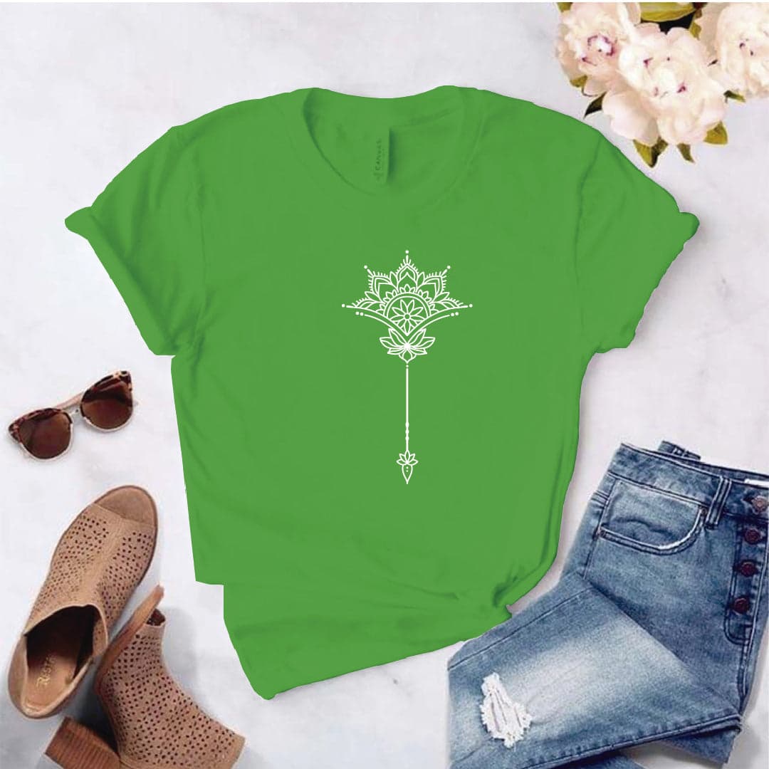 Camisa estampada  tipo T-shirt FLOR DE LOTO 3 — foto 5
