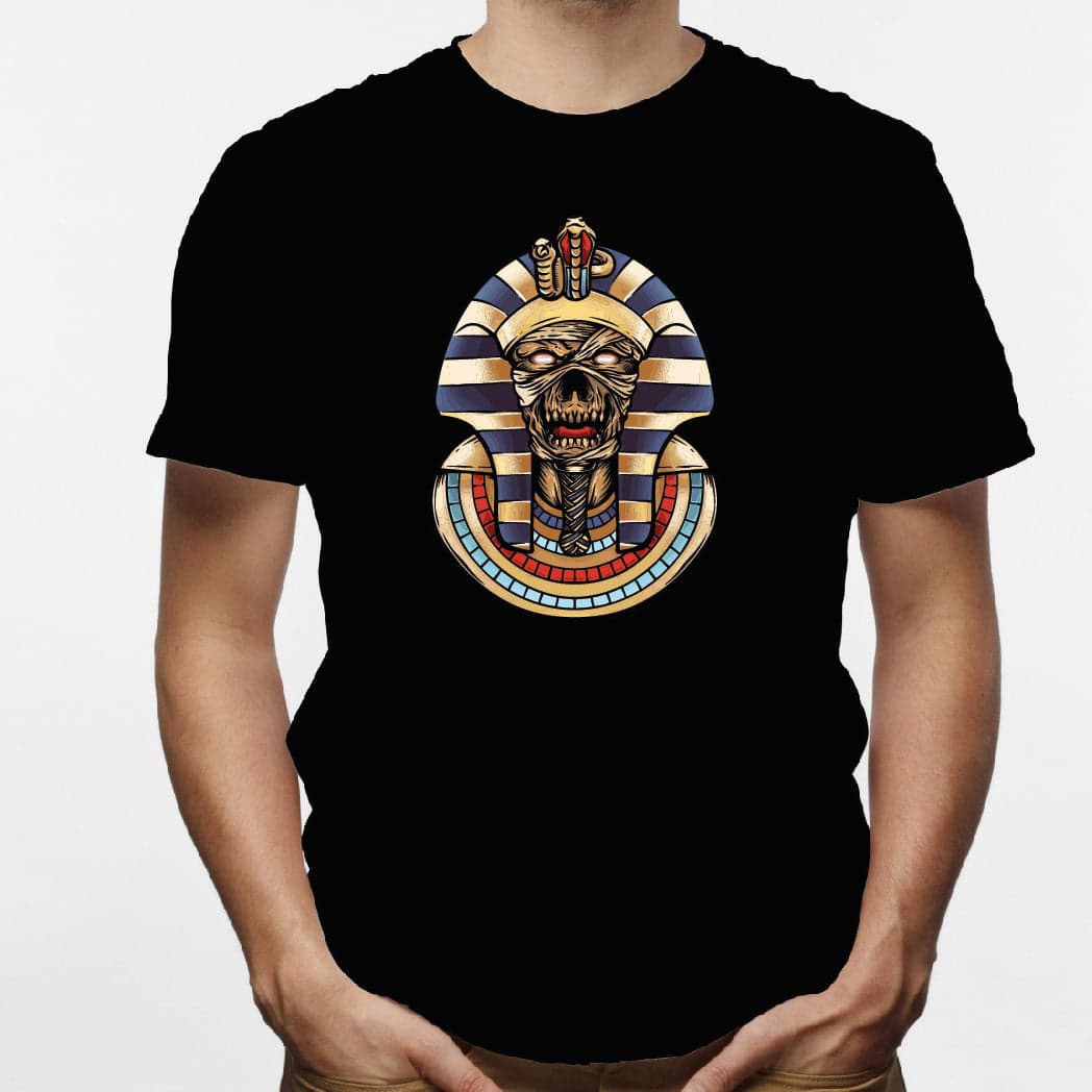 Camisa estampada en algodón para hombre tipo T-shirt Faraon — foto 6