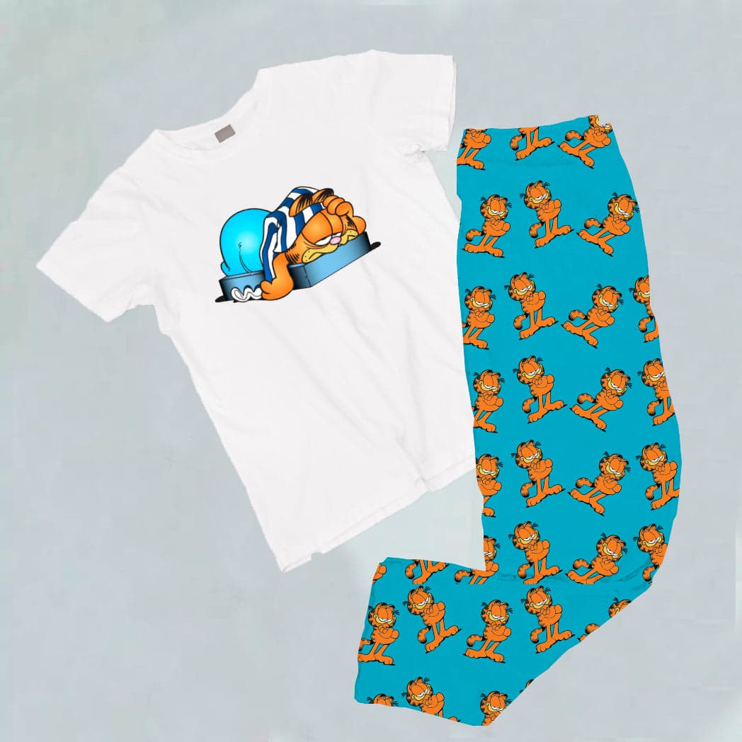 Pijama estampada de pantalón Largo Garfield — foto 1