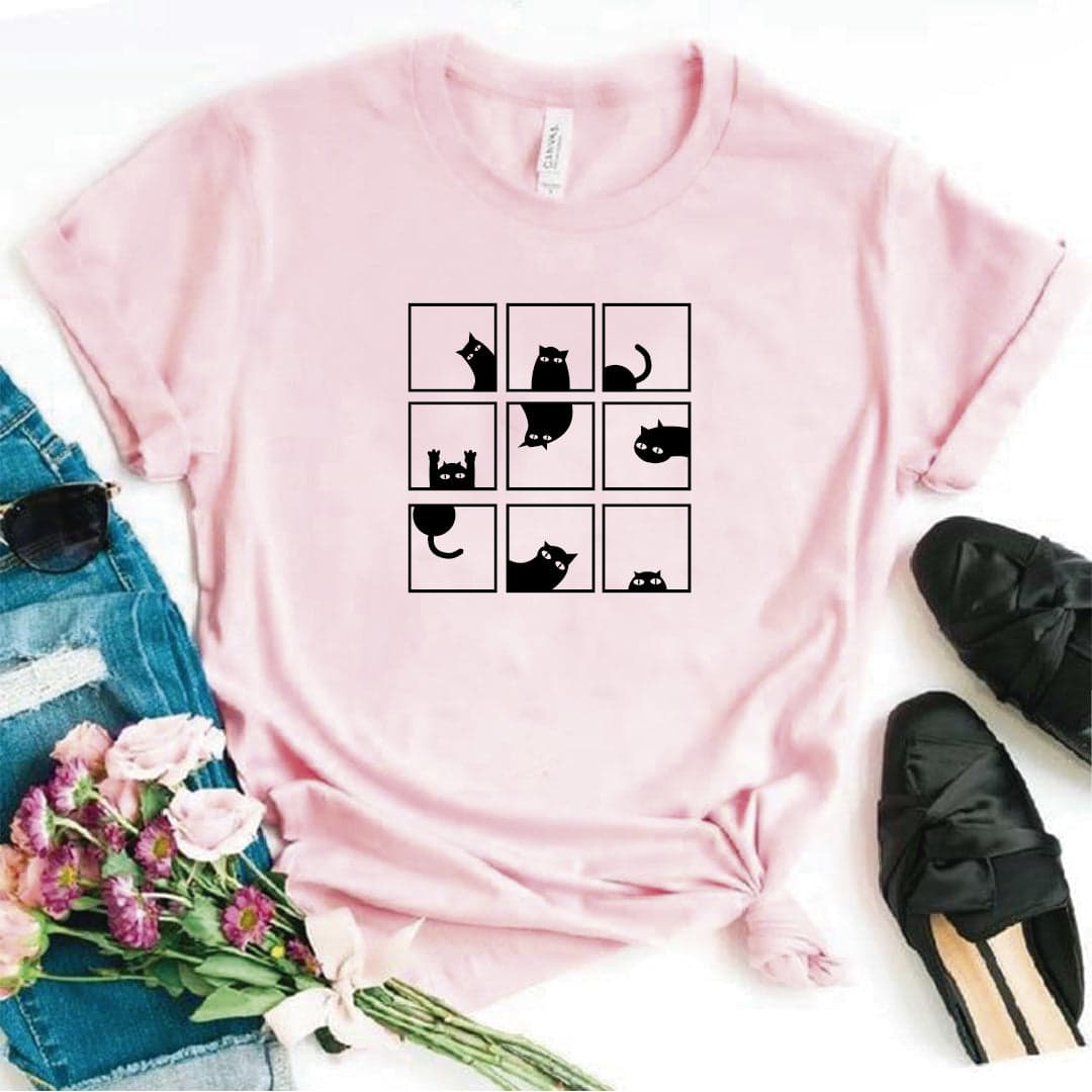 Camisa estampada  tipo T-shirt GATICO EN VENTANA — foto 7