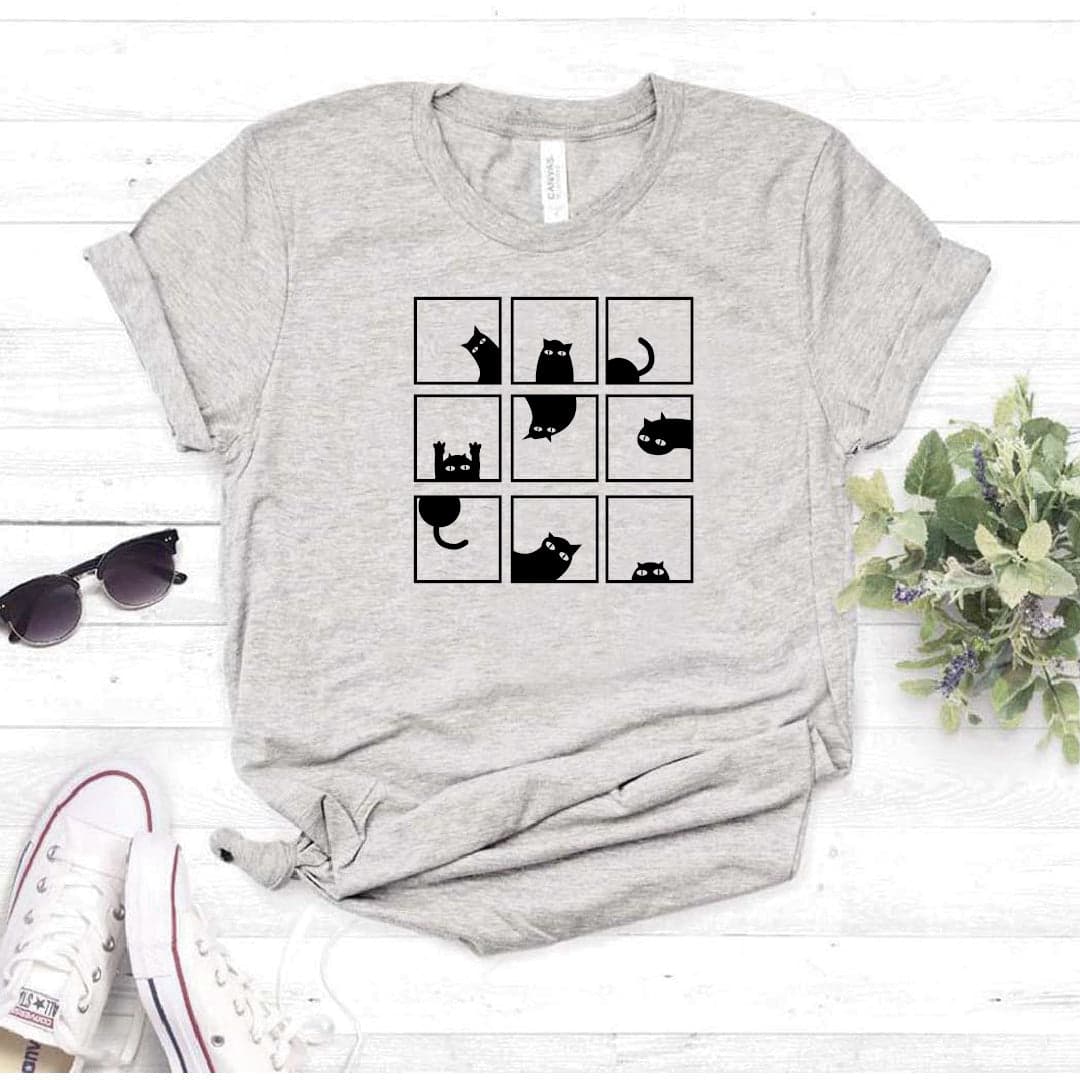 Camisa estampada  tipo T-shirt GATICO EN VENTANA — foto 8