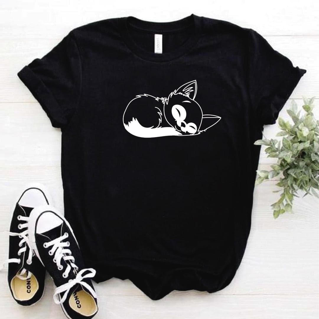 Camisa estampada  tipo T-shirt GATICO DORMIDO — foto 8