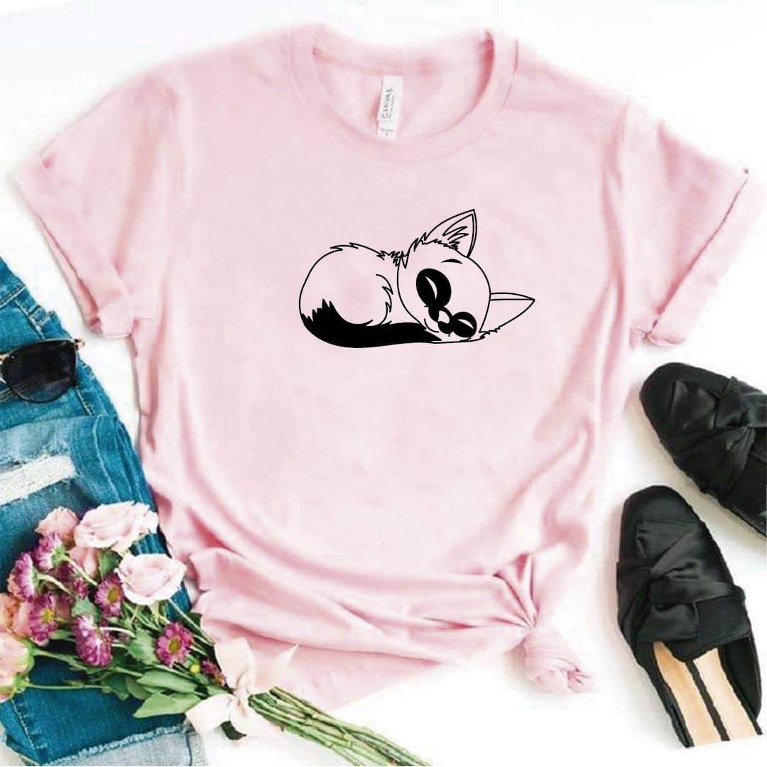Camisa estampada  tipo T-shirt GATICO DORMIDO — foto 4