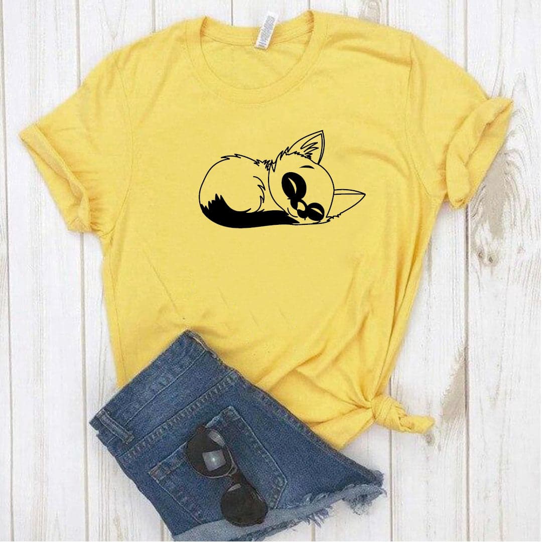 Camisa estampada  tipo T-shirt GATICO DORMIDO — foto 7