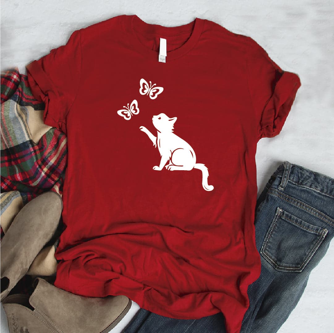 Camisa estampada  tipo T-shirt Gato mariposa 2 — foto 5