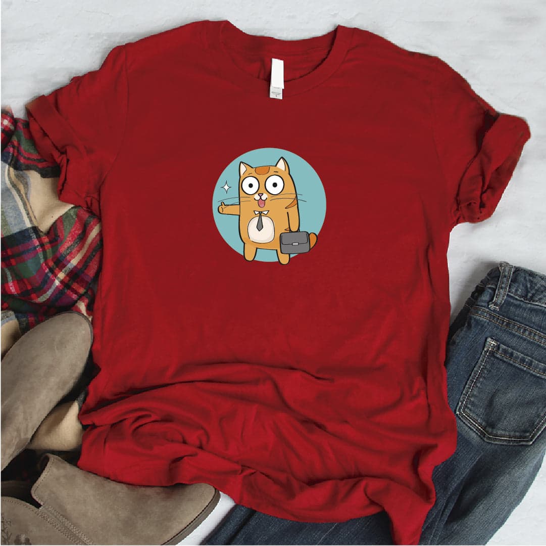 Camisa estampada  tipo T-shirt GATO CON MALETICA — foto 3