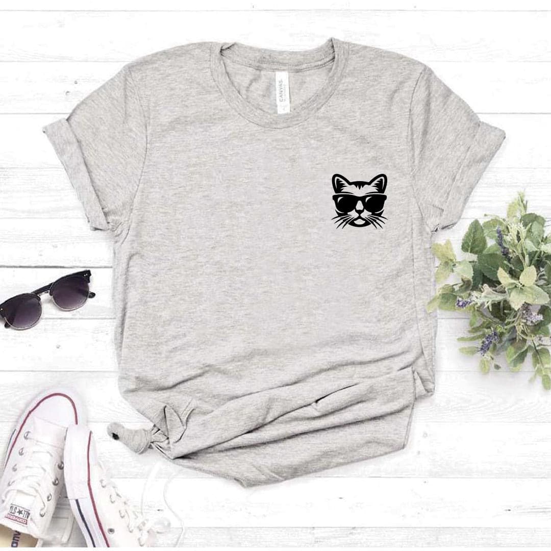 Camisa estampada  tipo T-shirt GATO COOL BOLSILLO — foto 7