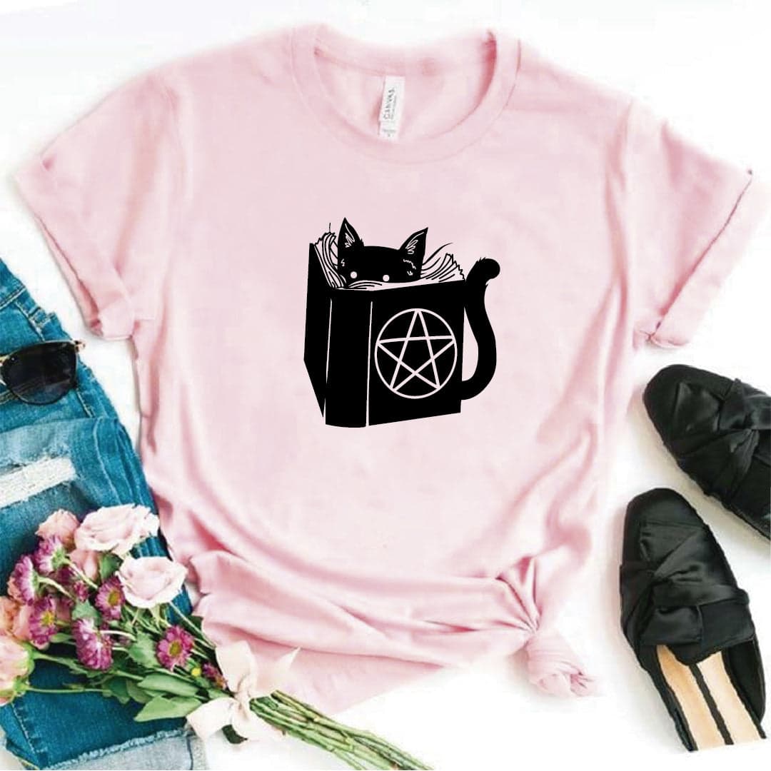 Camisa estampada  tipo T-shirt Gato libro de Hechizos — foto 8