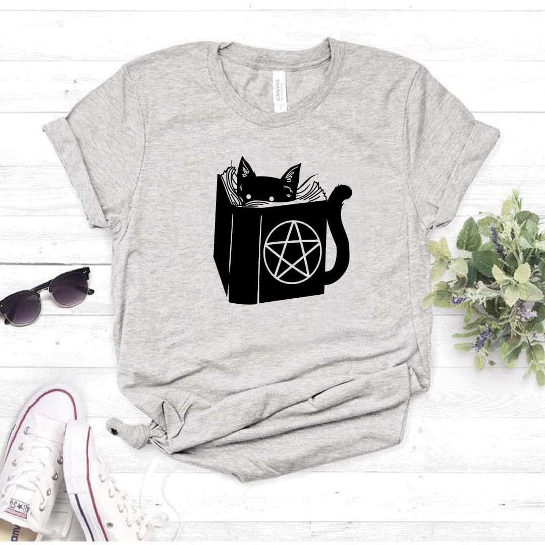Camisa estampada  tipo T-shirt Gato libro de Hechizos — foto 1