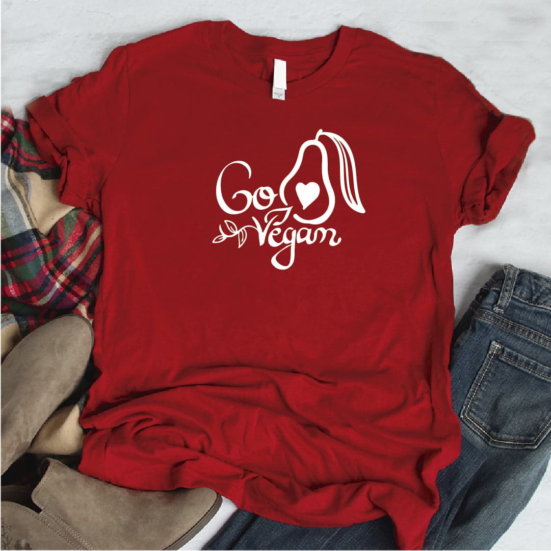 Camisa estampada  tipo T-shirt  GO VEGAN 2 — foto 7